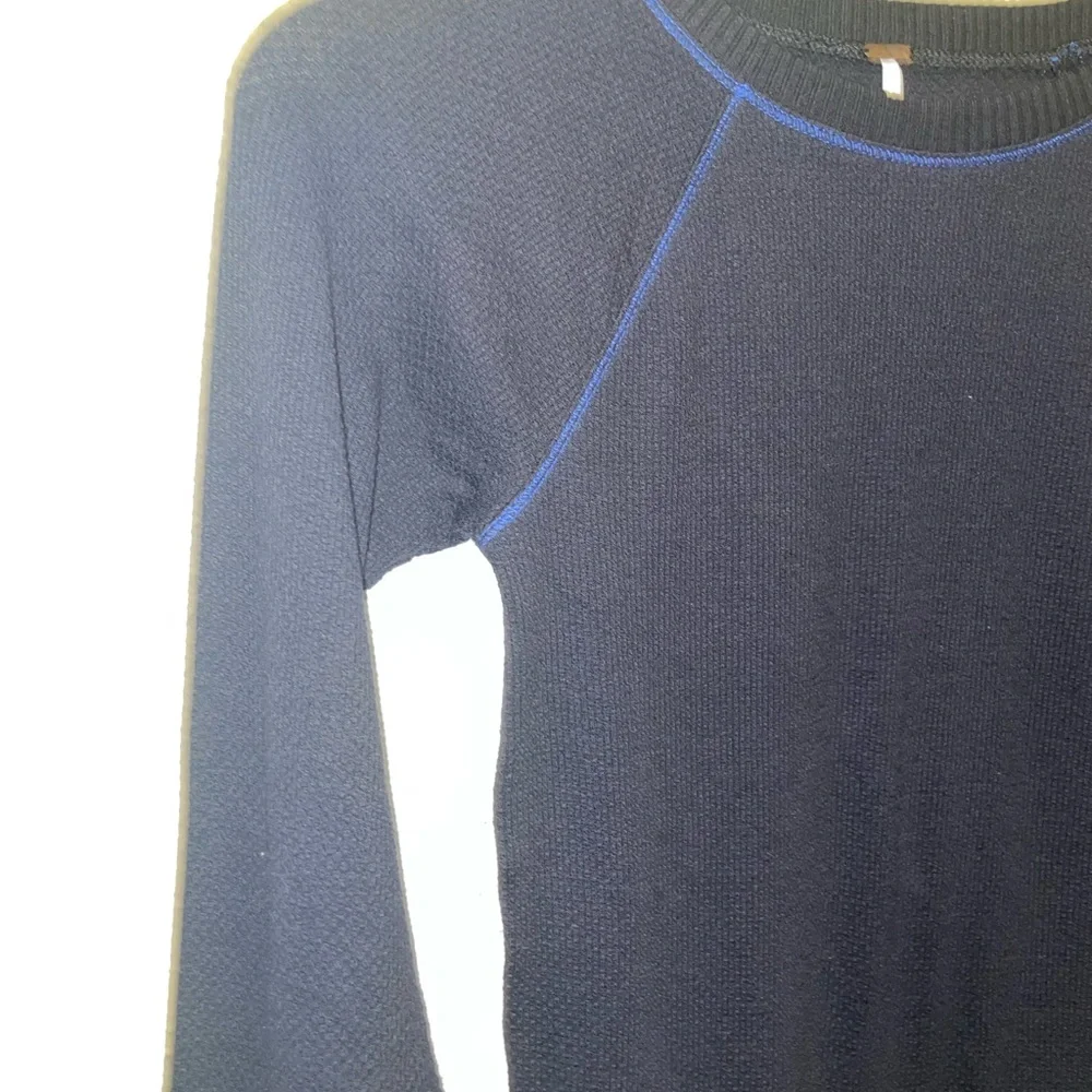 NWT Free People Long Sleeve In The Mix Cuff Boho Thermal Top Size S